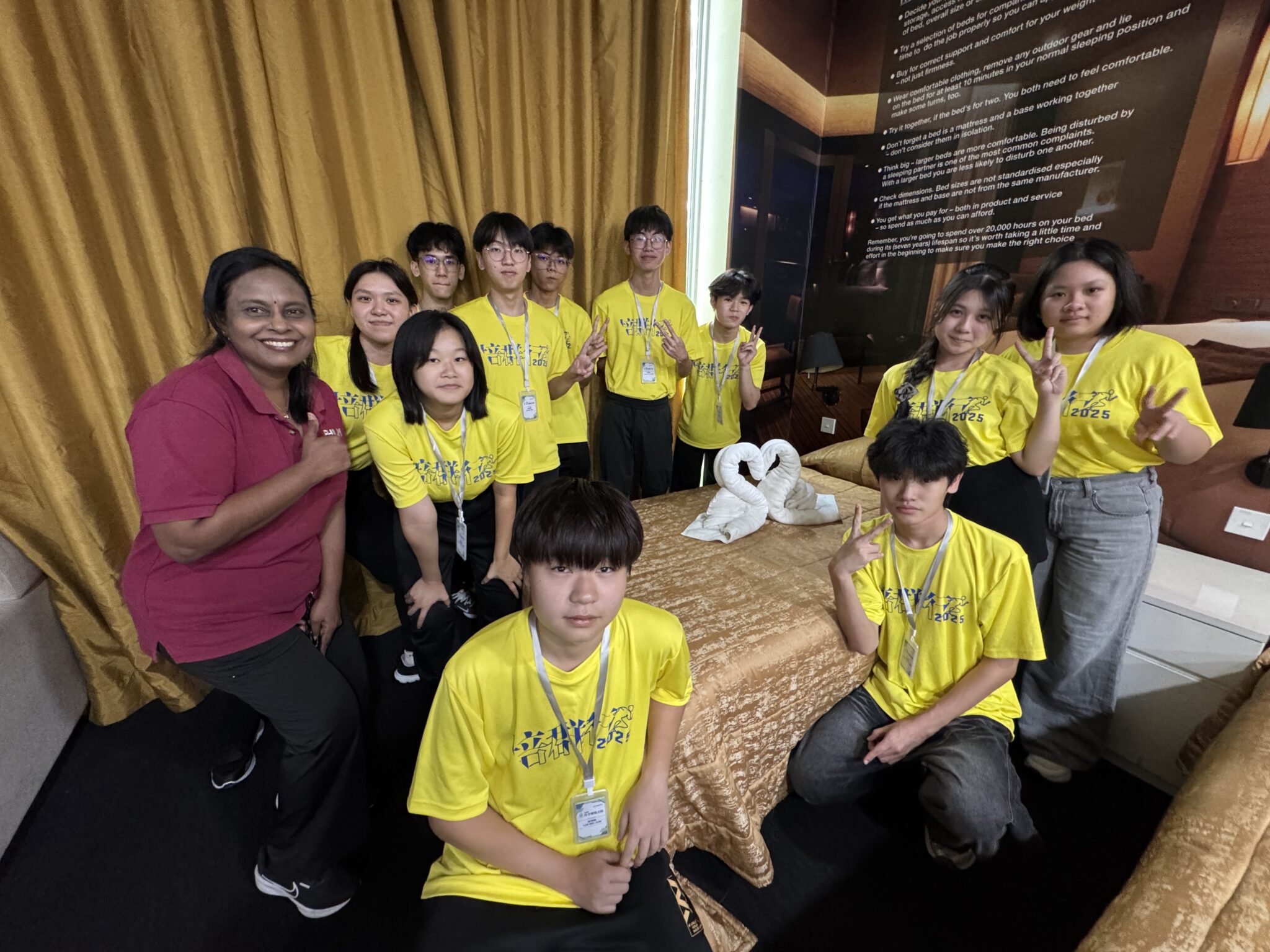 15 学生在 Taylor’s University 参与工作坊。