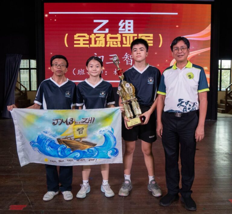乙组 全场积分总亚军：初三智（班导师：林 川）