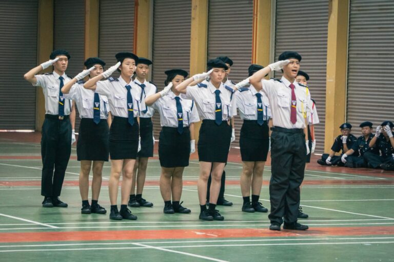 学长团呈现花式步操4